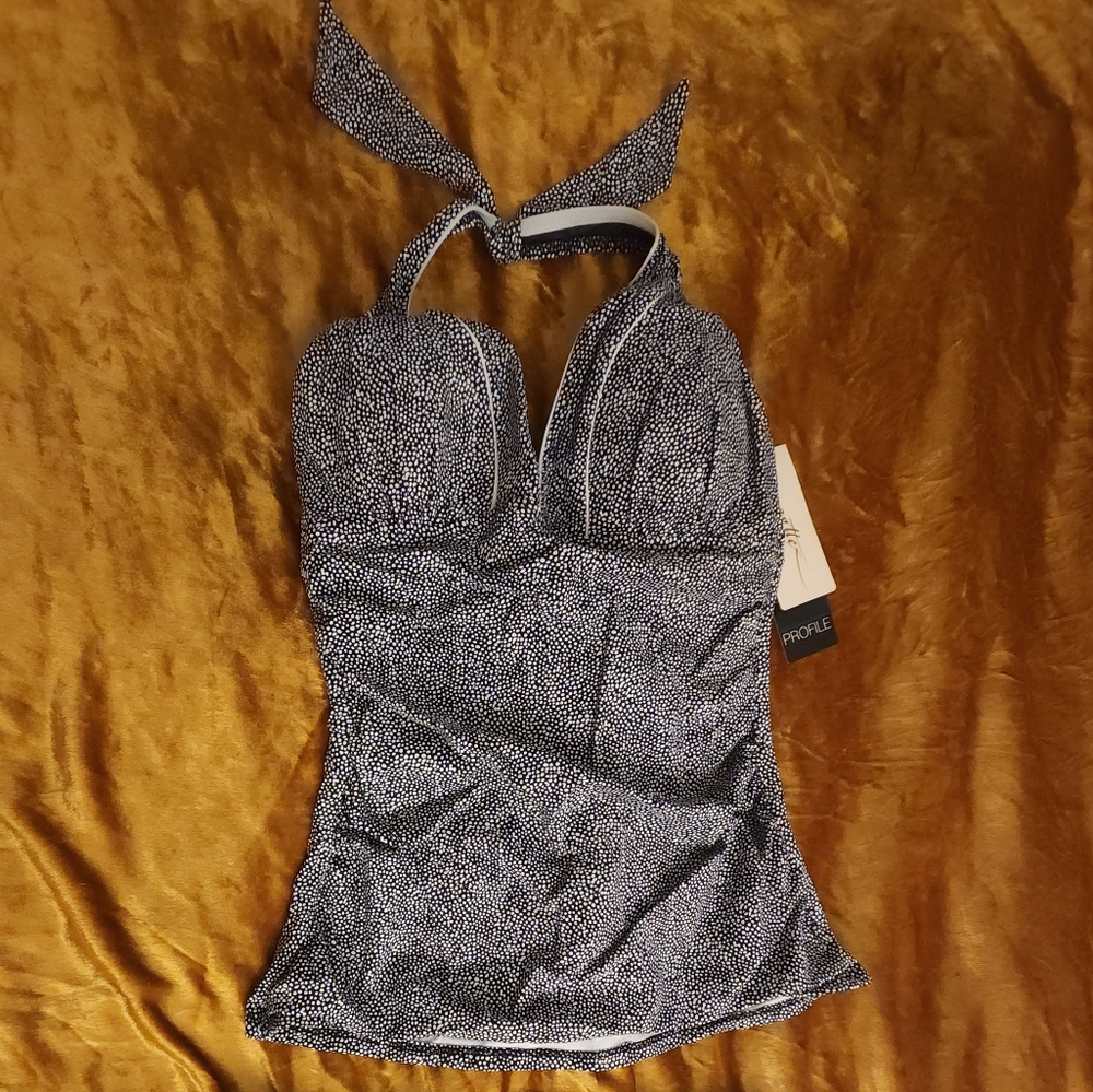 Profile by Gottex Colette V-Neck Halter Tankini Top - Picture 9 of 11